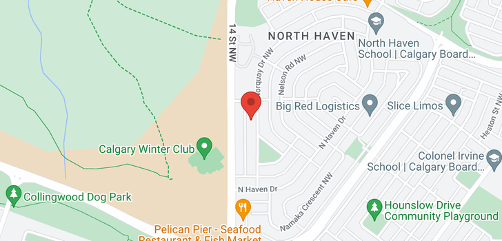 map of 4711 Norquay Drive NW